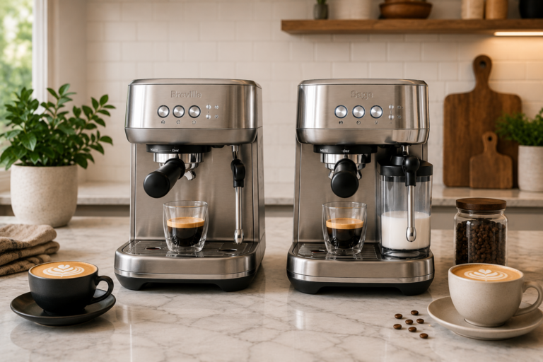 Breville Bambino vs Sage Bambino Plus espresso machines comparison